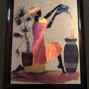 Foil Art print on wood